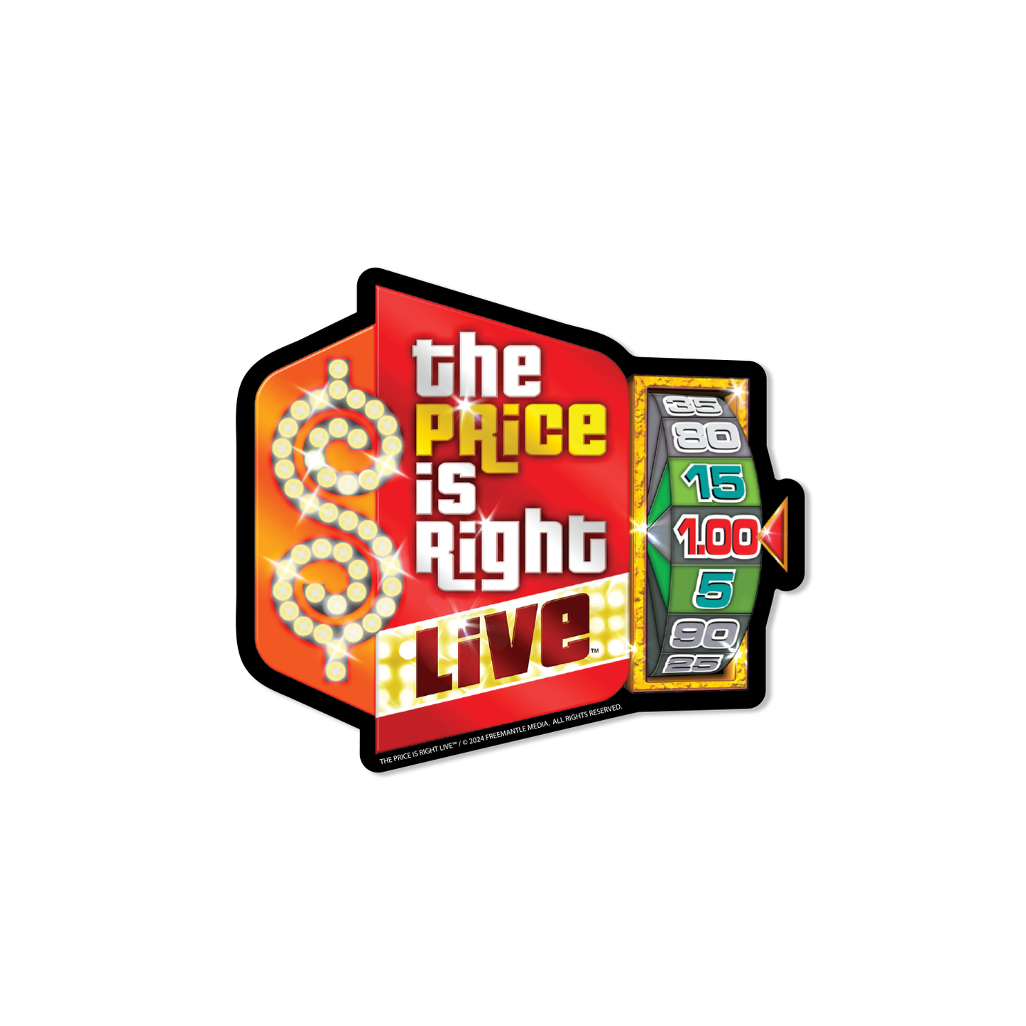 THE PRICE IS RIGHT DIE CUT LOGO MAGNET